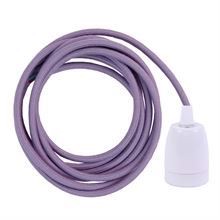 Dusty Lilac cable 3 m. w/white porcelain