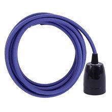 Dusty Dark blue cable 3 m. w/black porcelain