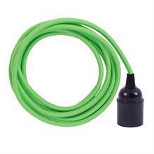 Dusty Lime green cable 3 m. w/bakelite lamp holder