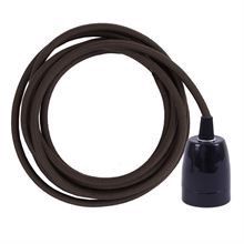 Dusty Brown cable 3 m. w/black porcelain