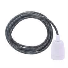 Dusty Grey Snake cable 3 m. w/white porcelain