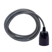 Dusty Grey Snake cable 3 m. w/black porcelain