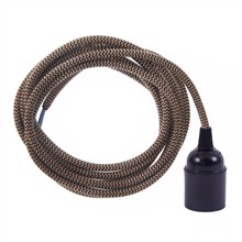 Dusty Latte Snake cable 3 m. w/bakelite lamp holder