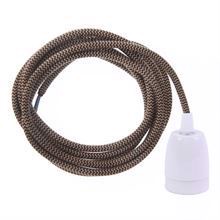 Dusty Latte Snake cable 3 m. w/white porcelain