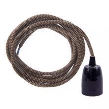 Dusty Latte Snake cable 3 m. w/black porcelain
