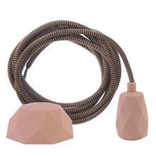 Dusty Latte Snake cable 3 m. w/nude Facet