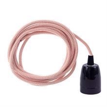 Dusty Peach Snake cable 3 m. w/black porcelain