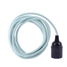 Dusty Turquoise Snake cable 3 m. w/bakelite lamp holder