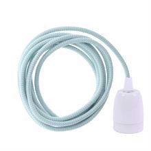 Dusty Turquoise Snake cable 3 m. w/white porcelain