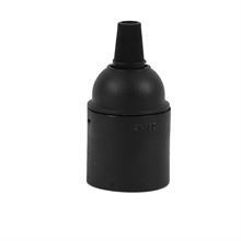 Black plastic lamp holder E27