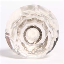 Clear diamond knob - 10 pcs.