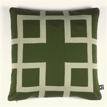 Square knitted cushion cover 50x50 Pesto
