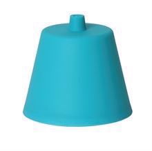 Turquoise plastic ceiling cup Trapez