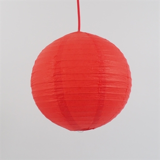 Ricepaper lamp shade 30 cm. Red