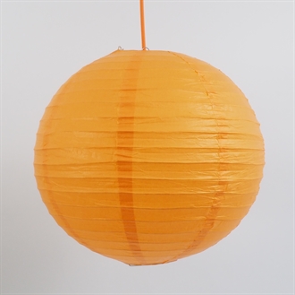 Ricepaper lamp shade 40 cm. Orange