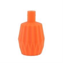 Deep orange lampholder E27 Plisse