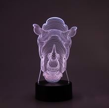 3D LED Night lamp Rhino
