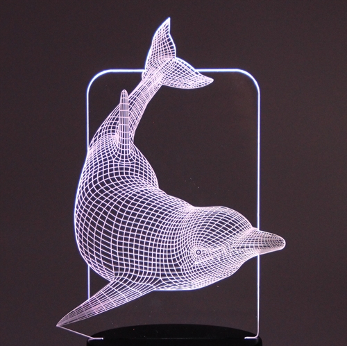 Acrylic plate Dolphin